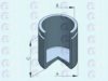 ERT 151152-C Piston, brake caliper